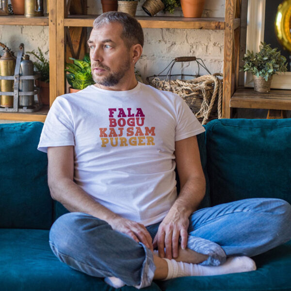 fala-bogu-kaj-sam-purger-majica-bijela Fala Bogu kaj sam Purger - Majica kratka