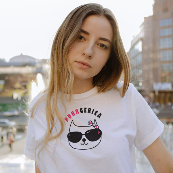purrgerica-majica-bijela Purrgerica - Majica bijela