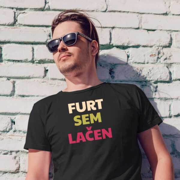furt-sem-lacen-majica-s-tiskom-kajkavski Furt sem lačen - Majica crna MUŠKA