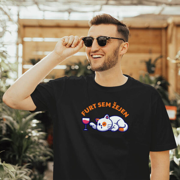 furt-sem-zejen-majica-s-tiskom-crna-muska-kajkavski Furt sem žejen - Majica kratka MUŠKA