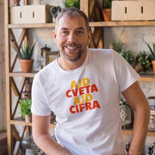 cveta_cifra_m Ajd Cveta ajd Cifra - Majica bijela