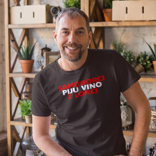 Samoborci piju vino z lonci – Majica kratka