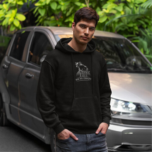 Bik na gmajni - Hoodie crna