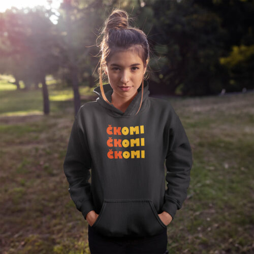 ckomi-hoodie-zenska Čkomi - Hoodie crna