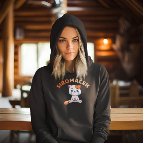 siromacek-hoodie-z SiroMAČEK - Hoodie crna