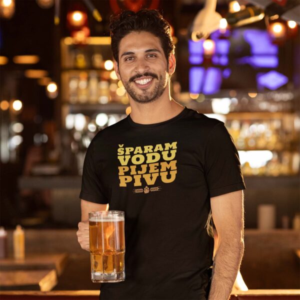 sparam-vodu-pijem-pivu-muska-majica Šparam vodu pijem pivu - Majica kratka