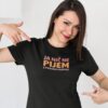 ja-nic-ne-pijem-zenska-majica-kajkavski Crna ženska majica sa natpisom Ja nič ne pijem z prazne kupice