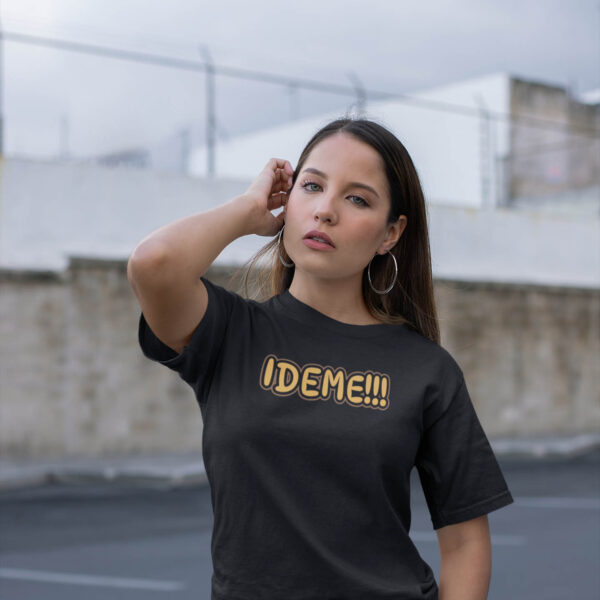 ideme-majica-zenska Crna majica sa natpisom Ideme