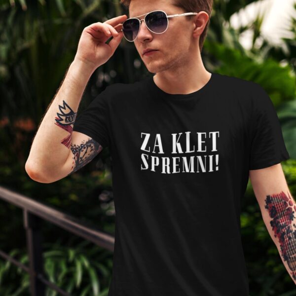 za klet spremni majica crna kajkavski muska Za klet spremni! - Majica kratka