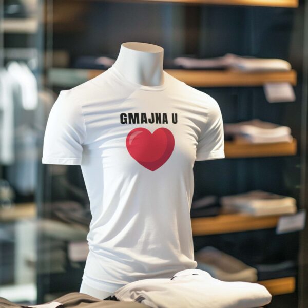 gmajna u srcu Gmajna u srcu - Majica bijela