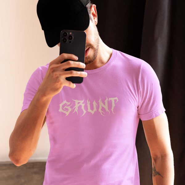 grunt vulgaris roza majica bijela slova Grunt Vulgaris - Majica roza