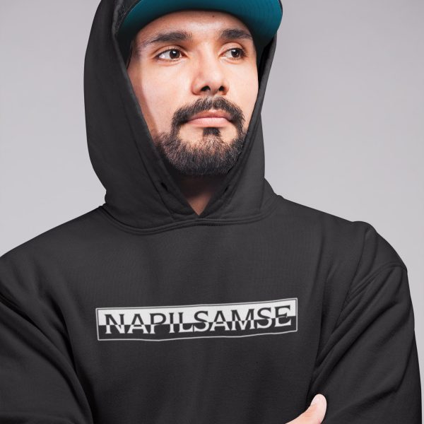 napilsamse hoodie majica kajkavski Napilsamse - Hoodie crna