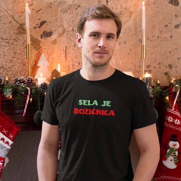 sela je bozicnica majica kajkavski Sela je božićnica - Majica kratka