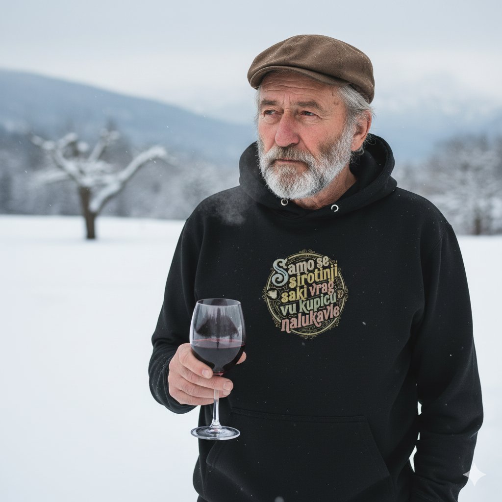 Samo se sirotinji… - Hoodie crna