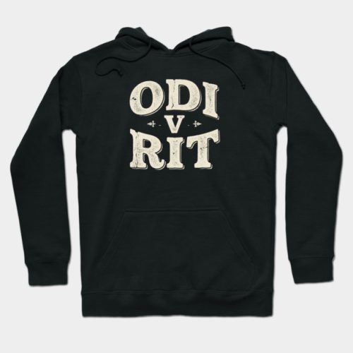 Odi v rit V.2  - Hoodie crna