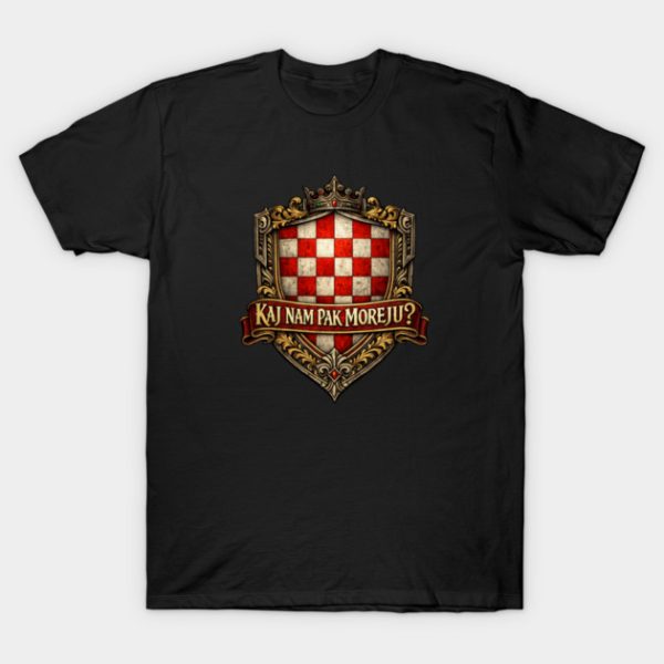 navijacka majica kaj nam pak moreju 2v muska crna Navijačka "Kaj nam pak moreju?" V.2 - Majica kratka